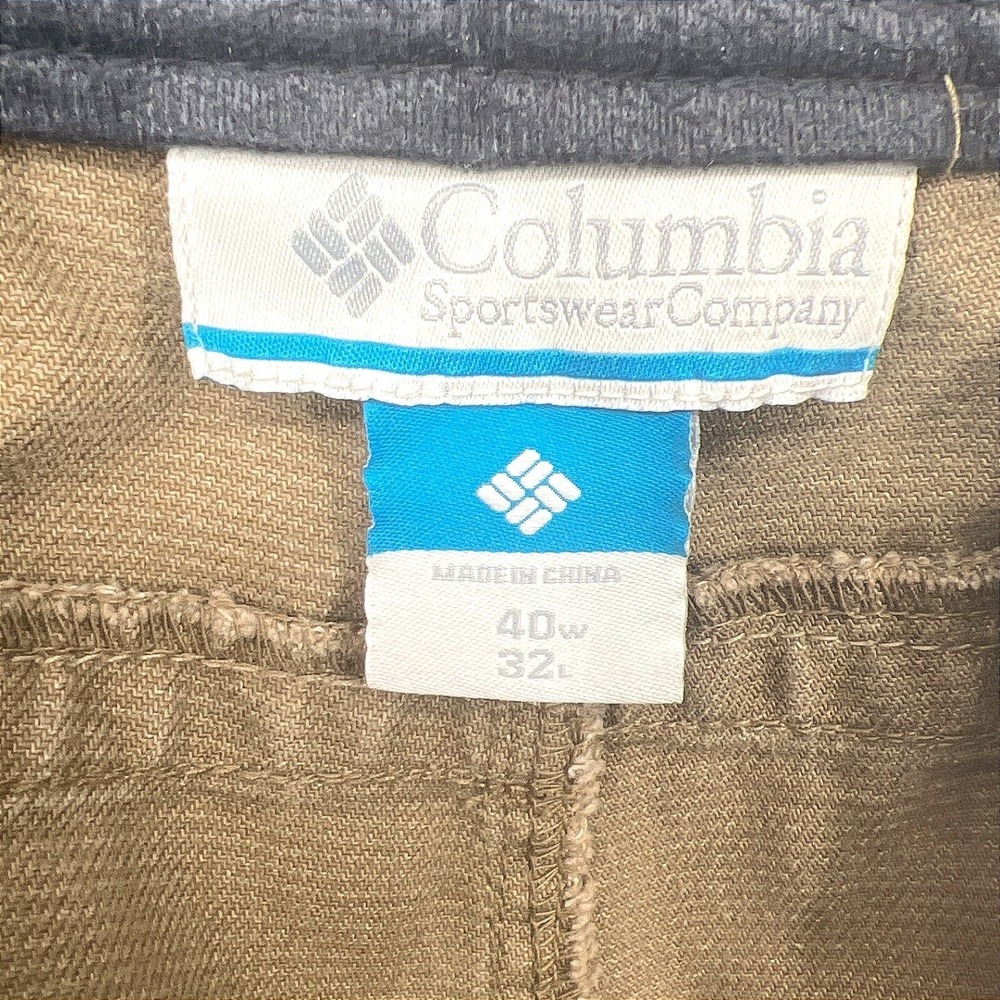 Columbia Men's Pants 40x32 Tan Outdoor Hiking Workwear Cotton‎ Blend GUC - Picture 10 of 11